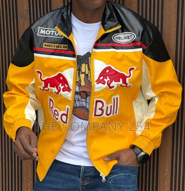 Designer Casual Leather Redbull Custom Collar Jackets - thumbnail 5