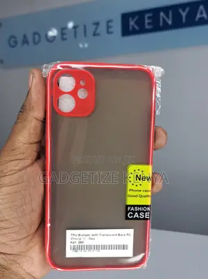 Bumper iPhone 11 With Translucent Back Pc Case
