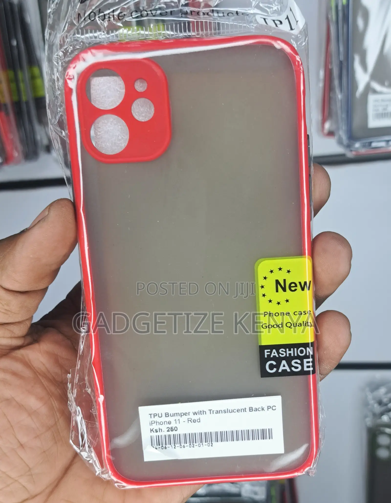 Bumper iPhone 11 With Translucent Back Pc Case