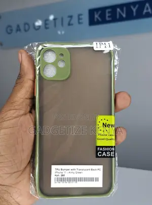 Bumper iPhone 11 With Translucent Back Pc Case