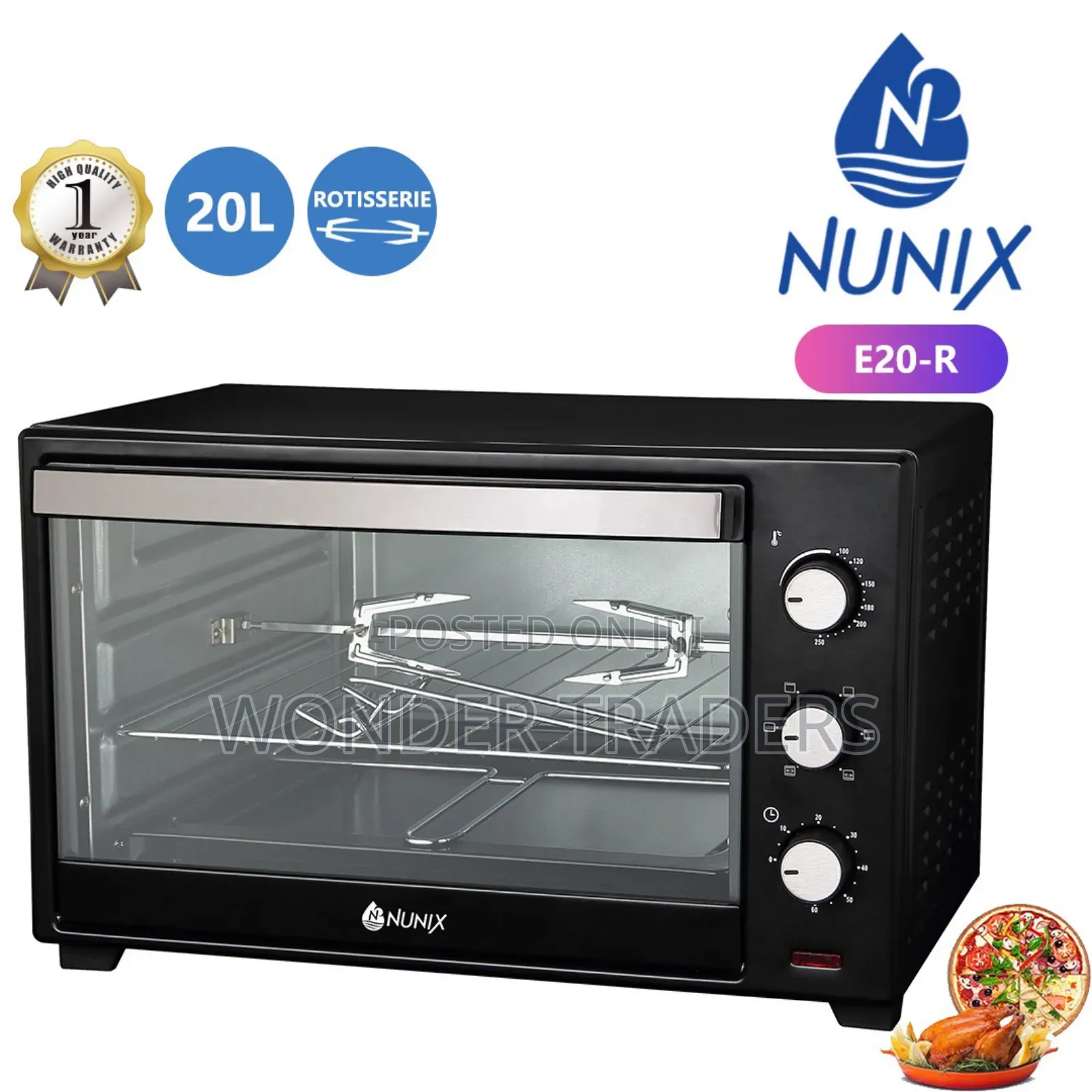 Nunix 20l Oven Rotisserie E20-R