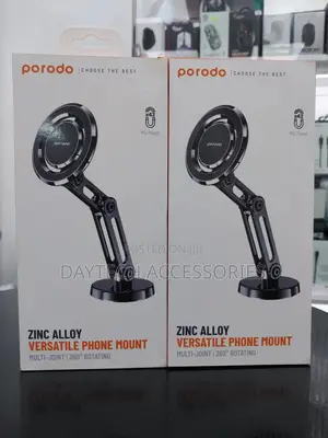 The Porodo Magnetic Zinc Alloy Versatile Phone Mount,