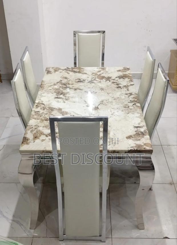 Stylish Marble Dining Set - main view