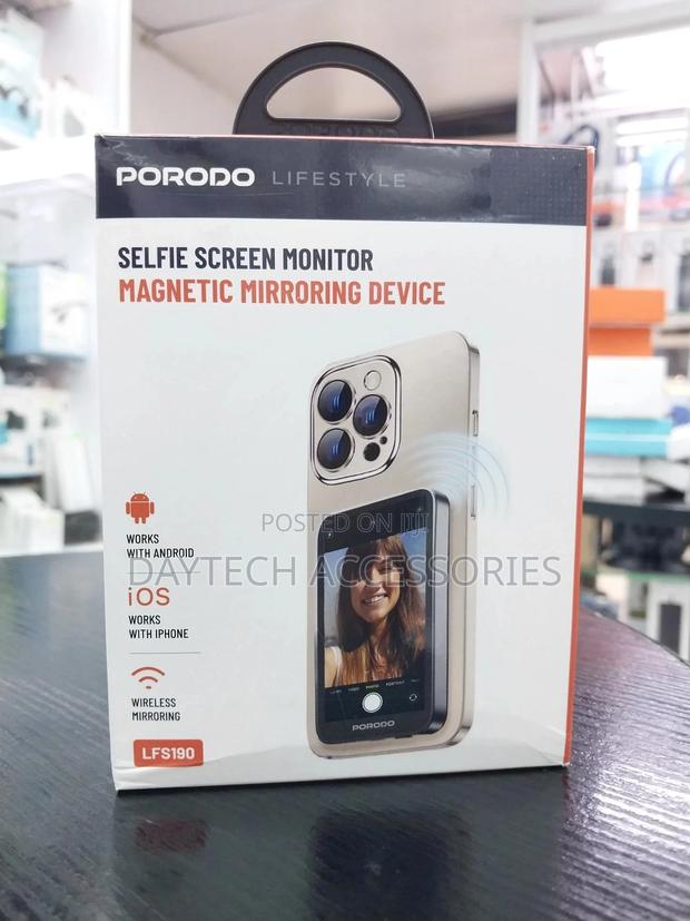 Porodo Magnetic Selfie Screen Monitor Mirroring Device Android Ios