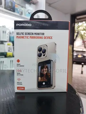 Porodo Magnetic Selfie Screen Monitor Mirroring Device Android Ios