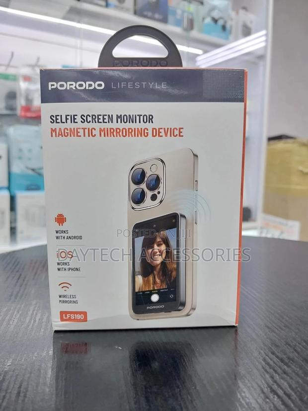 Porodo Selfie Screen Monitor With Magnetic Mirroring.