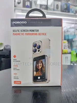 Porodo Selfie Screen Monitor With Magnetic Mirroring.