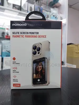Porodo Selfie Screen Monitor With Magnetic Mirroring.