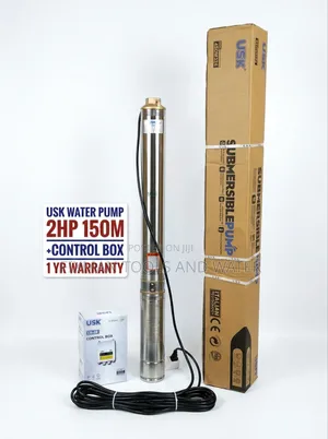Deep Well Usk Submersible Water Pump 2 Hp 150m + Control Box