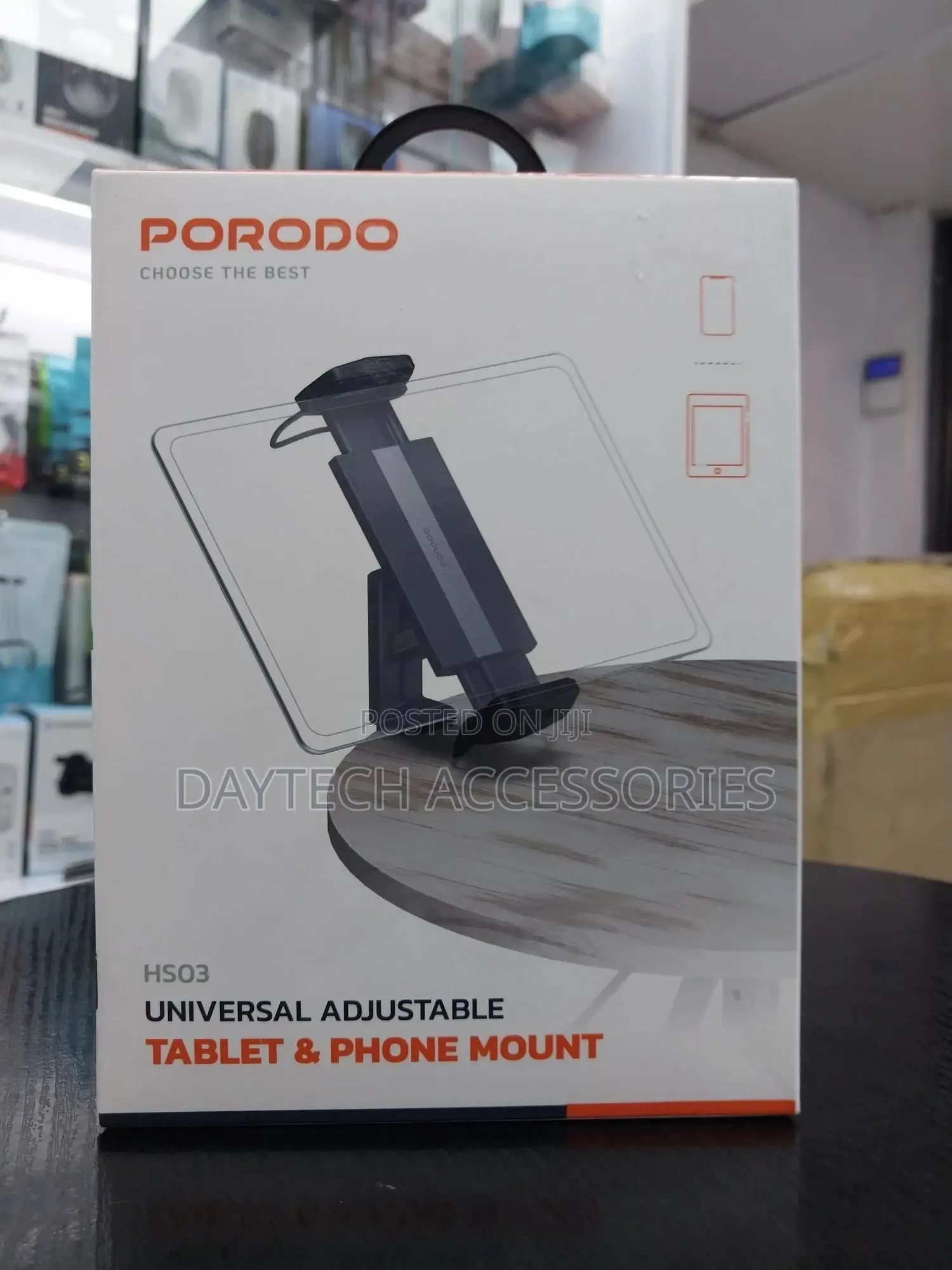 Porodo Hs03 Universal Adjustable Tablet Phone Mount.