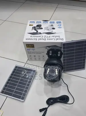 Ubox Dual Lens 6mp 4g Solar PTZ Camera Ubox Solar Powered 6mp Camera