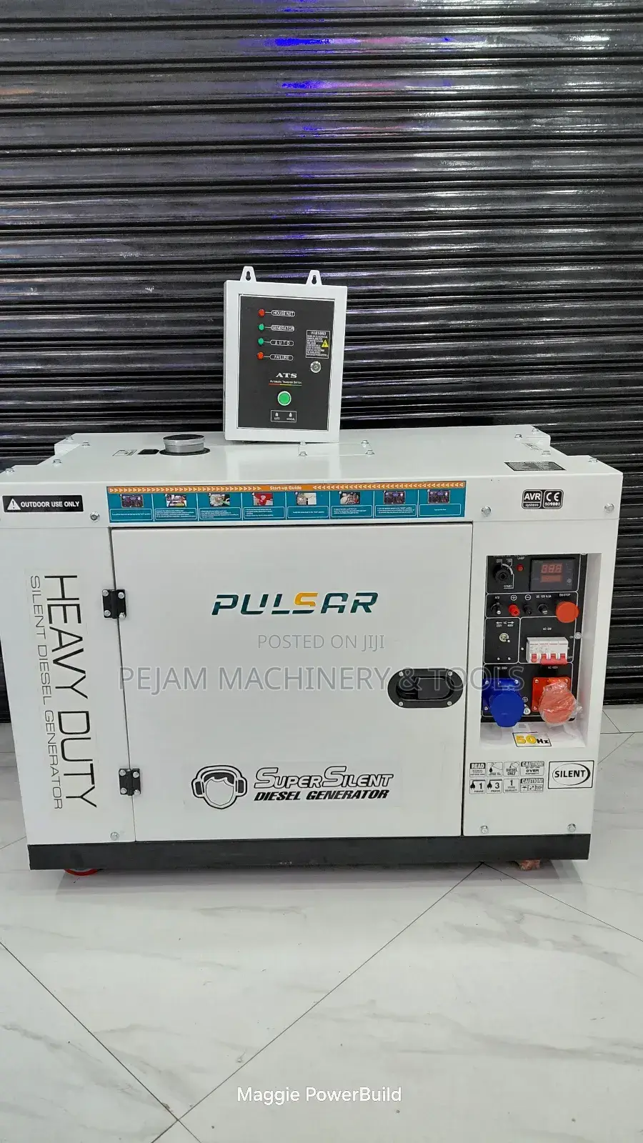 Pulsar 20kva Super Silent Three Phase With Ats Switch