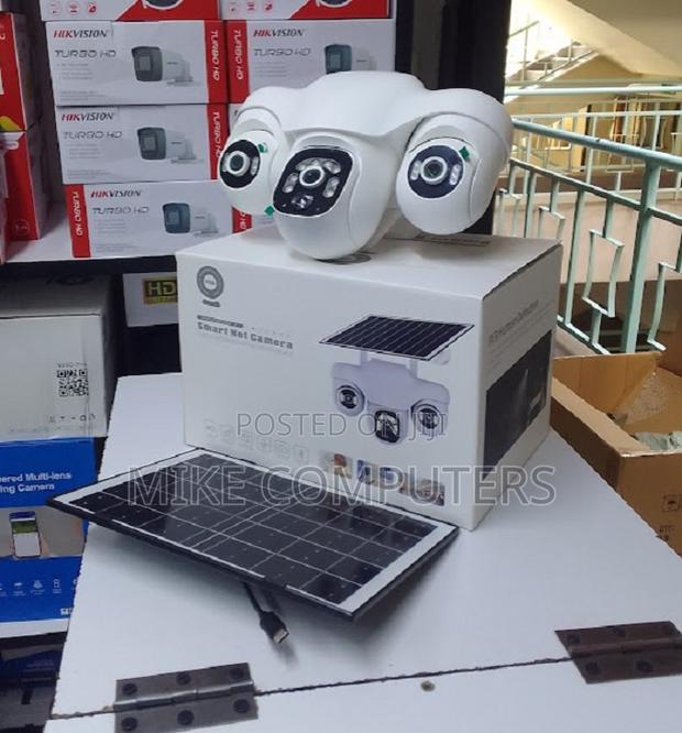 Triple Lens 4g Solar PTZ Camera Day/Night Recording With Motion Alerts