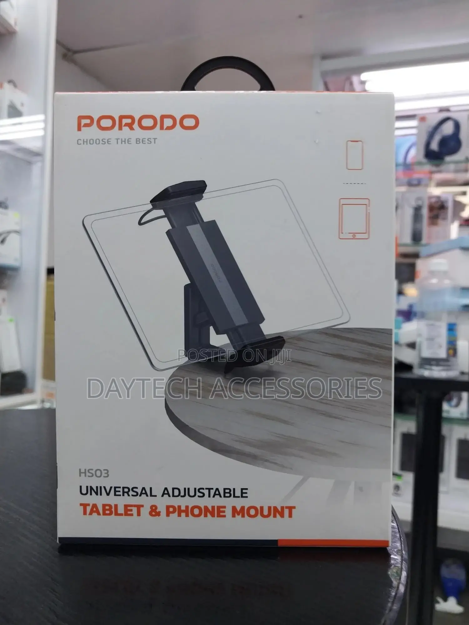 Porodo Hs03 Universal Adjustable Table Phone Mount Multi-Mounting.