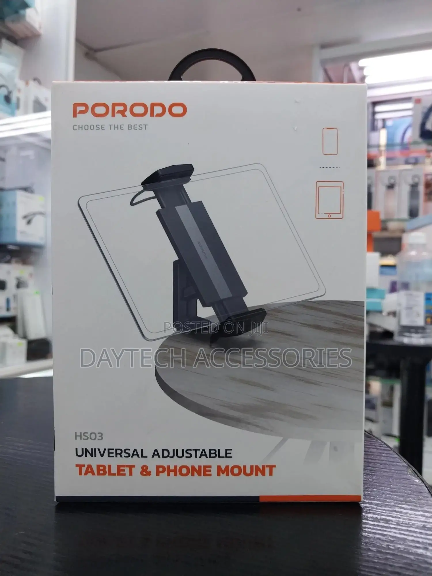 Porodo Hs03 Universal Adjustable Table Phone Mount Multi-Mounting.