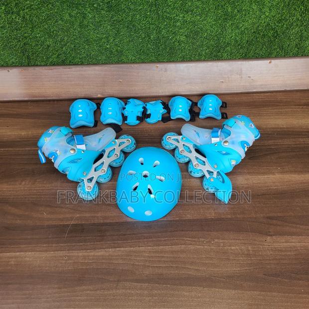 Kids Outdoor Rubber Skates. Adjustable.