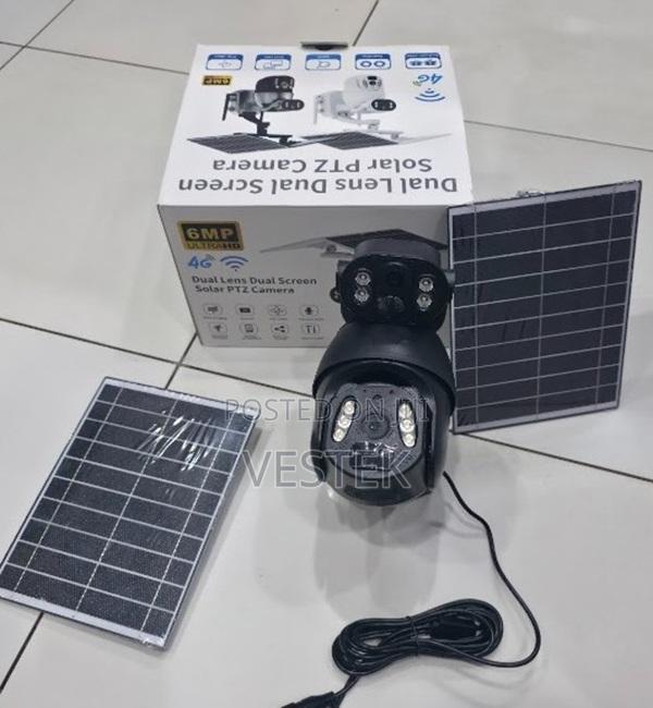Ubox Auto Rotation Solar 4g Wireless Sim CCTV Surveillance Ubox 6mp