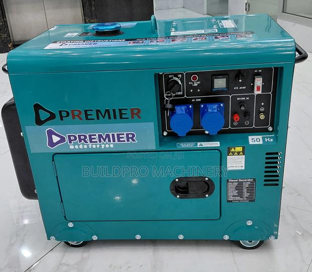 Premier 7.5kva Pm6500d Single Phase Silent Generator