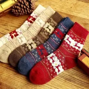 2 Pairs Unisex Christmas Themed Socks.*