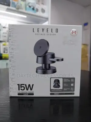 Levelo 15w 4 in 1 Wireless Charger Strong Magnet Built-in Night Lamp.
