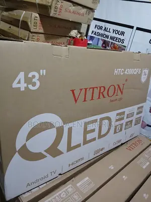 Vitron 43"Smart Tv Qled FHD Bluetooth Frameless Androidinbuilt Decoder