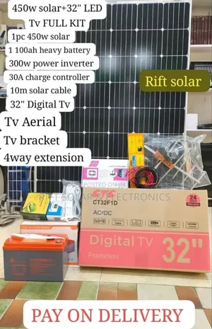 32" Smart Tv 450 Watts Special Full Solar Kit