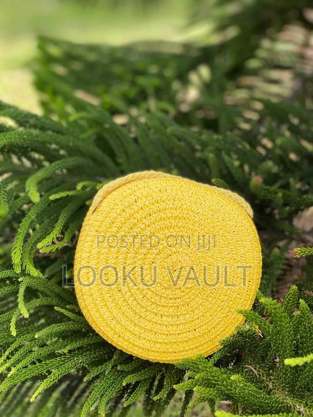 Strap/Sling/Boho/Beach Round Straw Bags - thumbnail 5