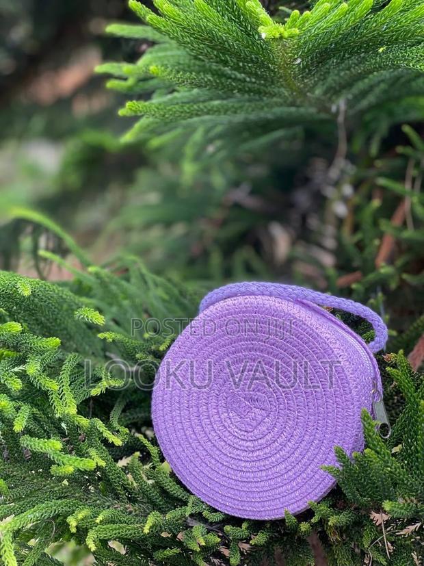 Strap/Sling/Boho/Beach Round Straw Bags - main view