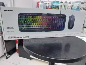 Green Lion Gk-400 RGB Gaming Keyboard + Mouse 7 Color Backlightning.