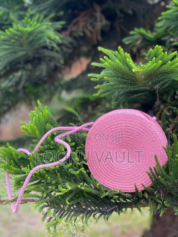 Strap/Sling/Boho/Beach Round Straw Bags - thumbnail 3