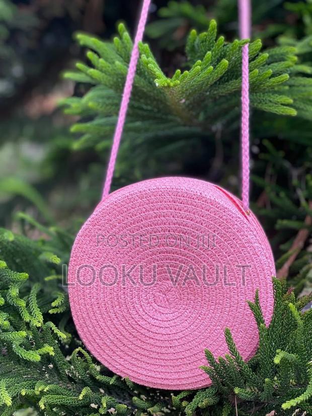 Strap/Sling/Boho/Beach Round Straw Bags - thumbnail 5