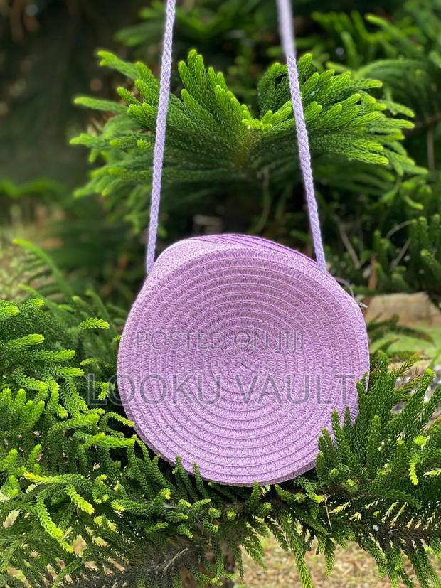 Strap/Sling/Boho/Beach Round Straw Bags - thumbnail 7