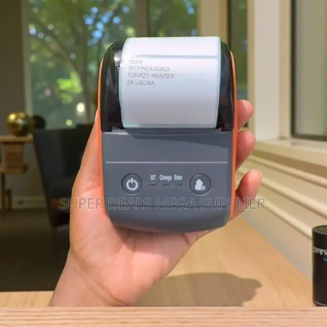 Portable Receipt Label Barcode Printer 58mm 203dpi Fast Printing