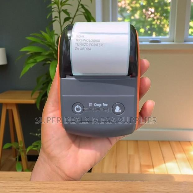 58mm Pocket Receipt Label Barcode Printer 90mm/S Dot Matrix Sticker
