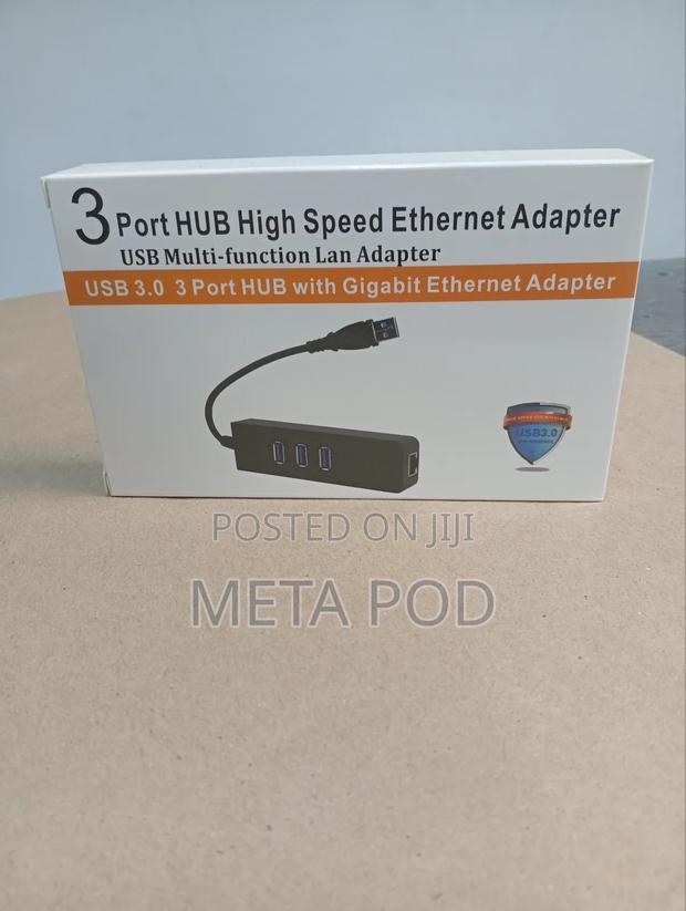 Usb 3.0 3port Hub Rj45 Adapter