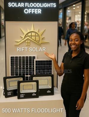 500 Watts Solar Floodlight Light 12hrs Auto Light Sensor - thumbnail 2