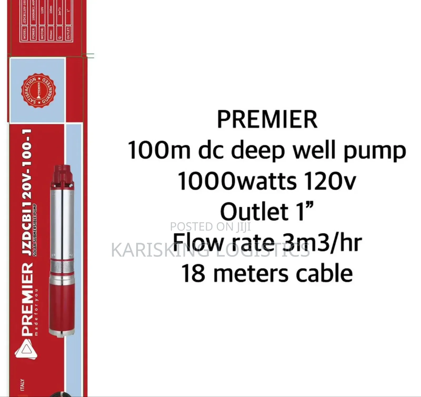 100 Meters Dc Submersible Pump