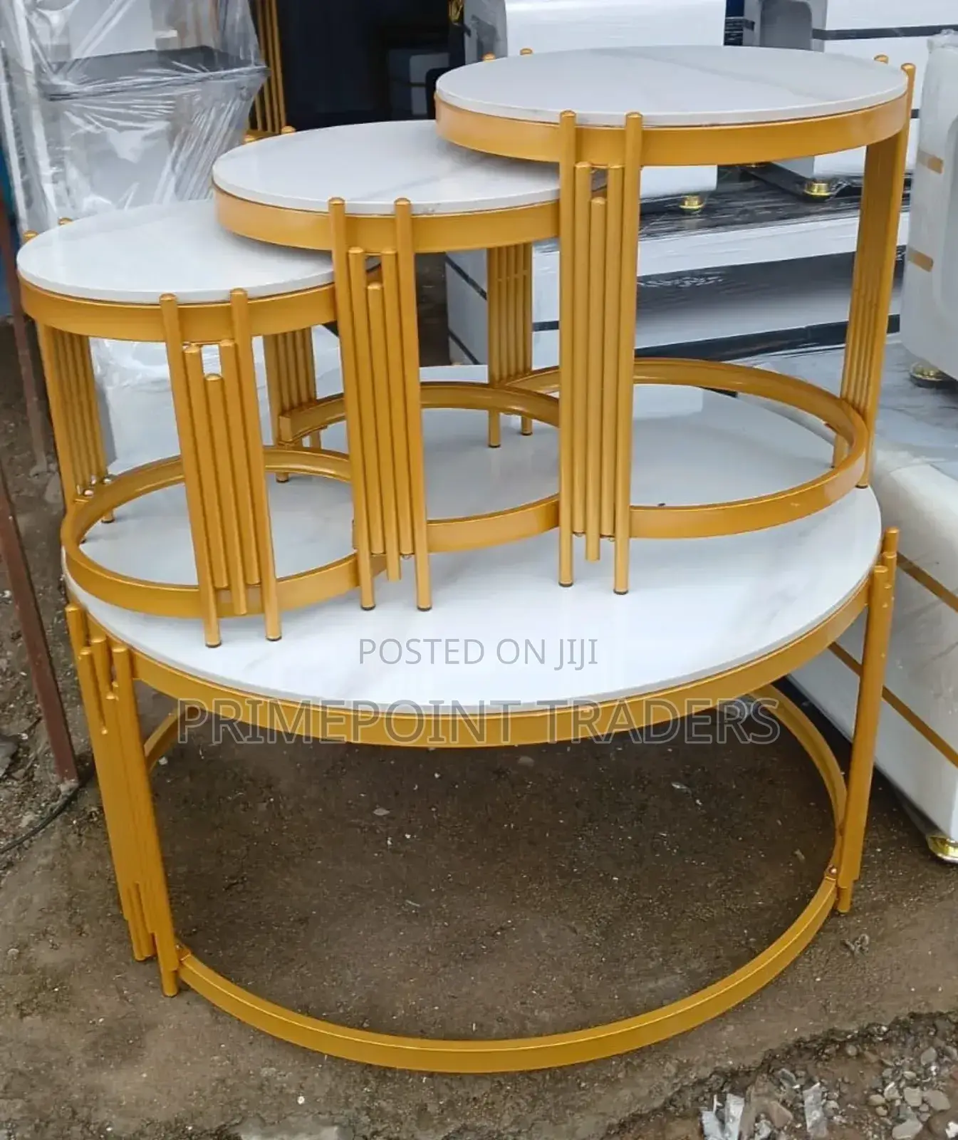 4 in 1 Executive Pure Marble Table 
Available in Black and White