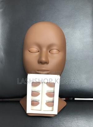 Micro Blading Practice Head - Dark Skin With Detachable Eyes - main view