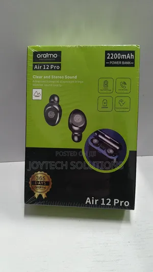 Oraimo Air 12pro. Clear and Stereo Sound.
