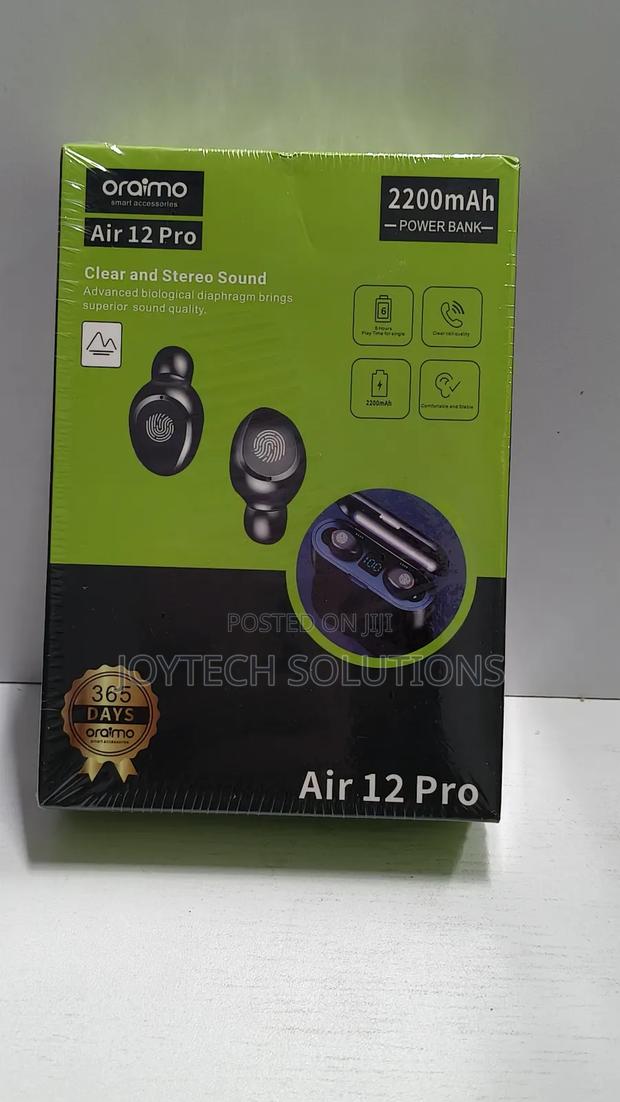 Oraimo Air 12pro. Clear and Stereo Sound.