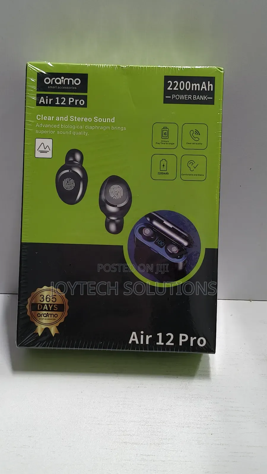 Oraimo Air 12pro. Clear and Stereo Sound.