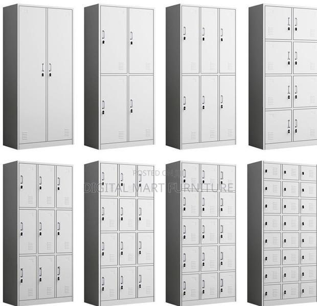White 15 Bin Storage Steel Cabinet - thumbnail 8