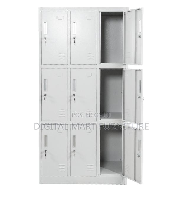 White 15 Bin Storage Steel Cabinet - thumbnail 12