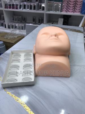 Lash Practice Dummy Lightskin - Micro Blading Training Head - main view