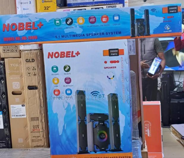 Nobel Tall Boy Speakers-Bt Hometheare-55000w Pmpo- Nb 2080