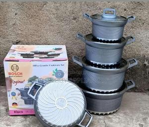 10 Pc Granite Cookware Set Bosch Grey - thumbnail 2