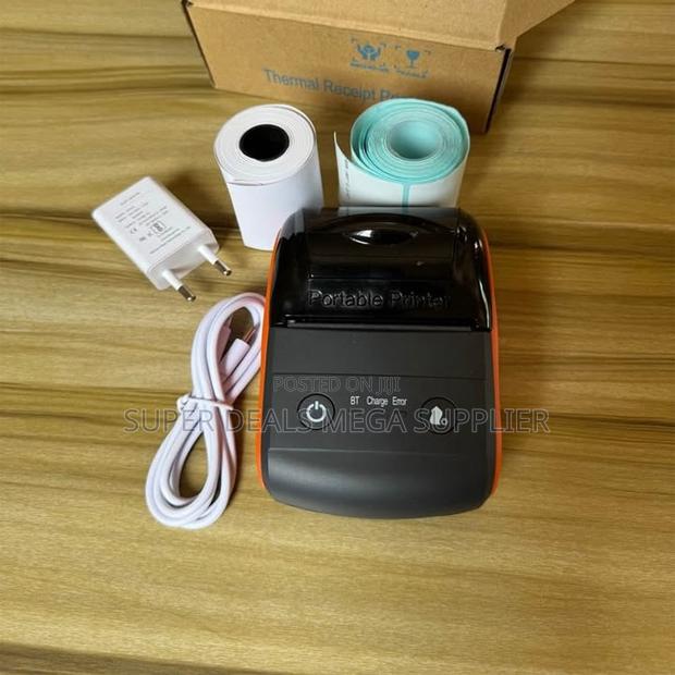 Small 58mm Receipt Label Barcode Printer Fast 90mm/S Bluetooth