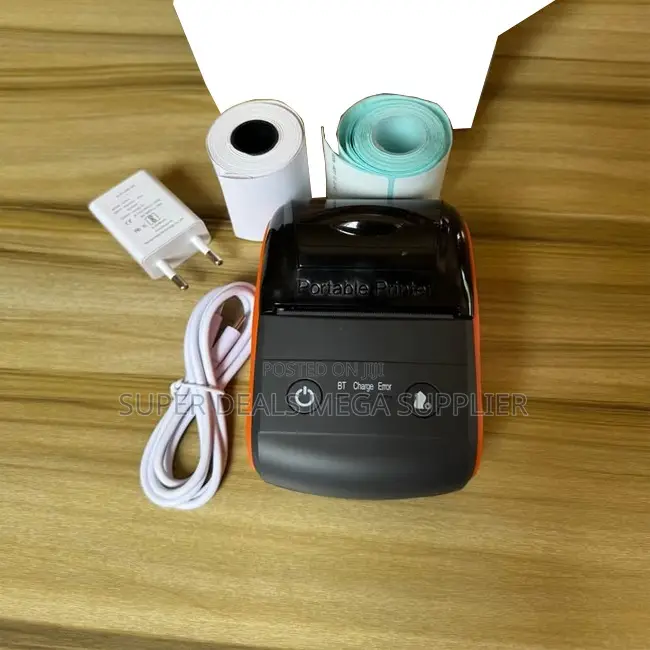 58mm Fast Receipt Label Barcode Printer 203dpi Pocket Portable