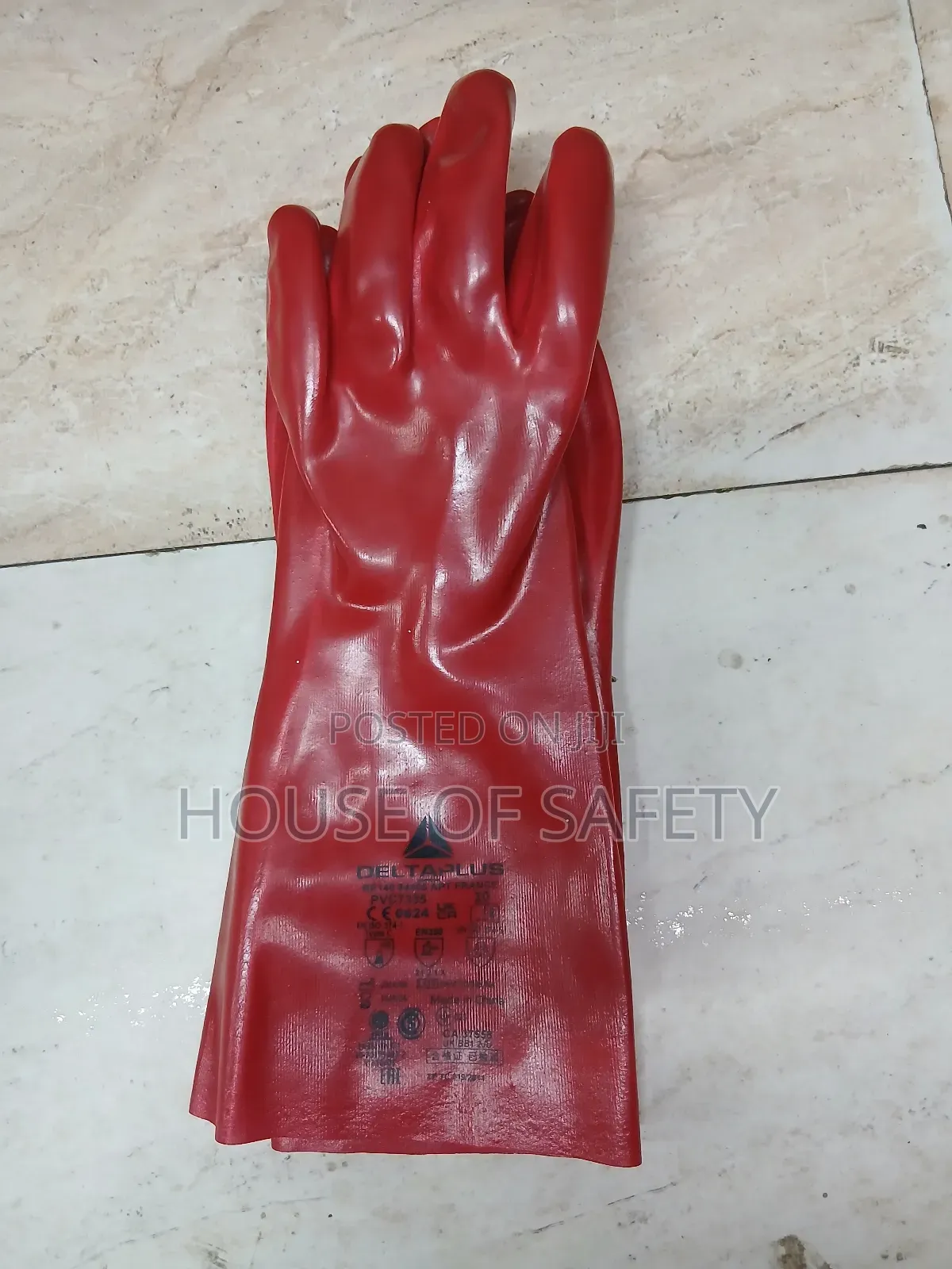 Original Delta Plus Red Gloves Waterproof